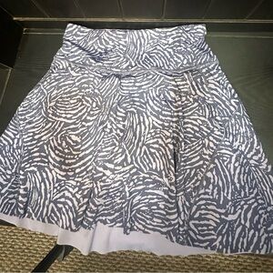 Athleta Zebra Print A-Line Skirt